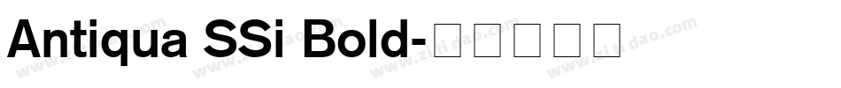Antiqua SSi Bold字体转换
